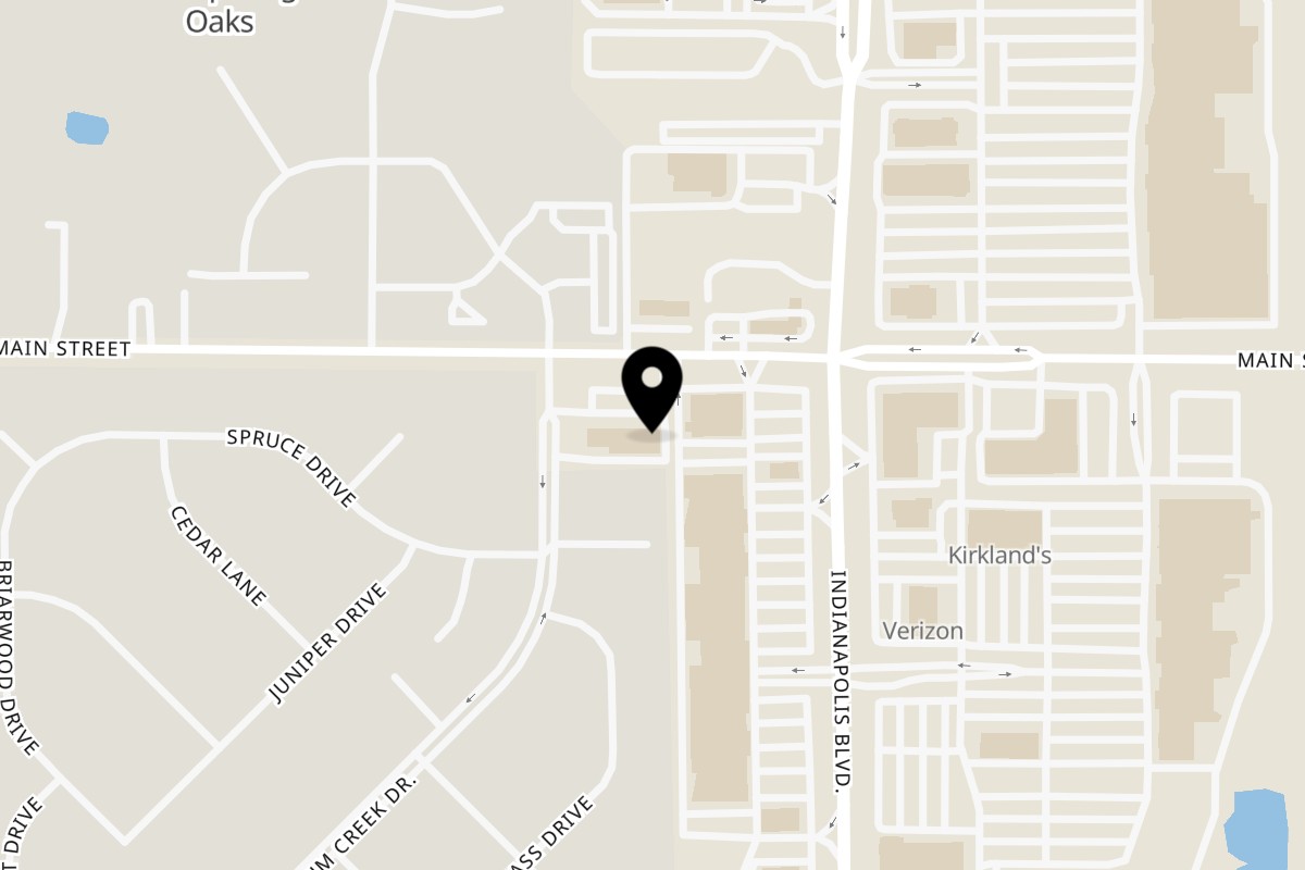 Map showing the location of Golden Phoenix Chinese Restaurant on 823 Main St in Schererville